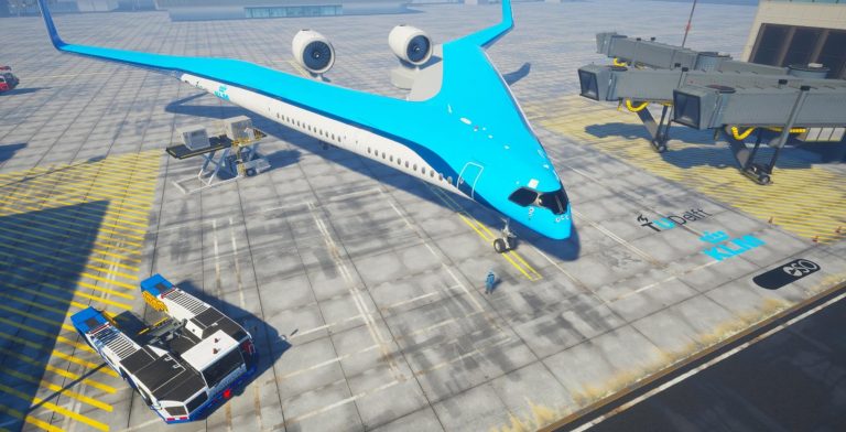 Sikeres tesztrepülésen van túl a KLM forradalmi repülőgép-projektjének modellje