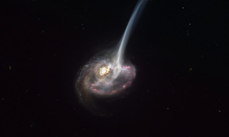 Lenyűgöző felvétel készült egy haldokló galaxisról