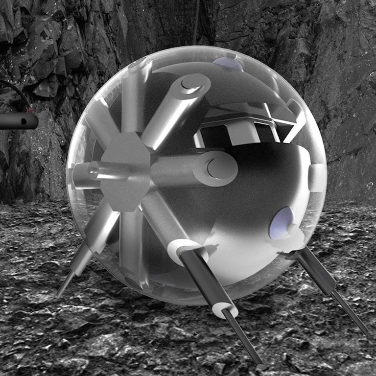 Hörcsöglabdaszerű, gömb alakú robot készül a holdi barlangok kutatására