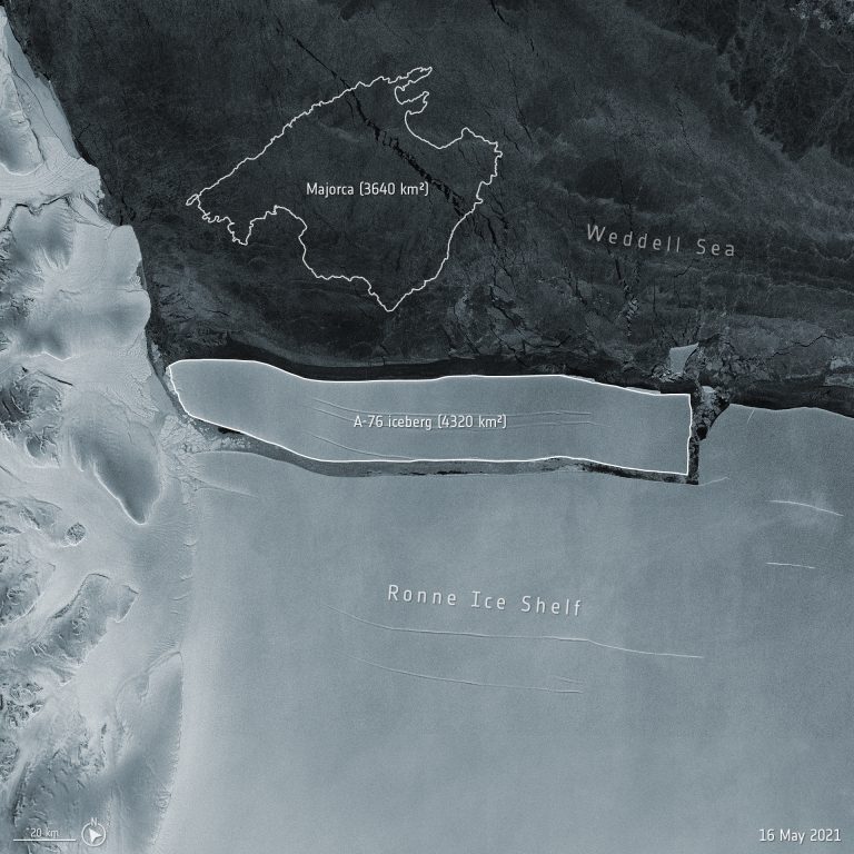 Elszabadult a világ legnagyobb jéghegye