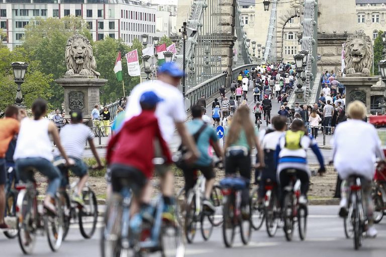 Minden eddiginél többen bicikliztek idén júniusban Budapesten