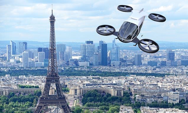 Légitaxik szállítják a párizsi olimpia nézőit 2024-ben