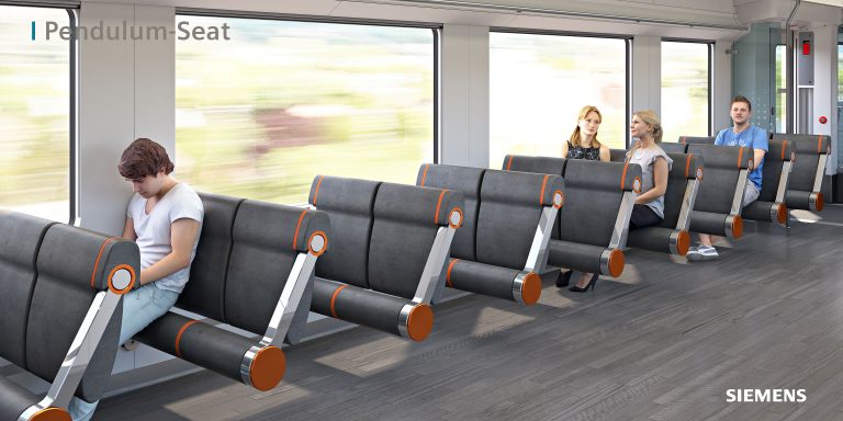 Kényelmetlen, de hasznos ülések jöhetnek a vonatokra a Siemens szabadalmának köszönhetően
