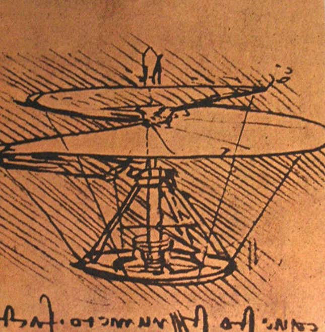 Működő drónt építettek Leonardo da Vinci több mint 500 éves vázlata alapján