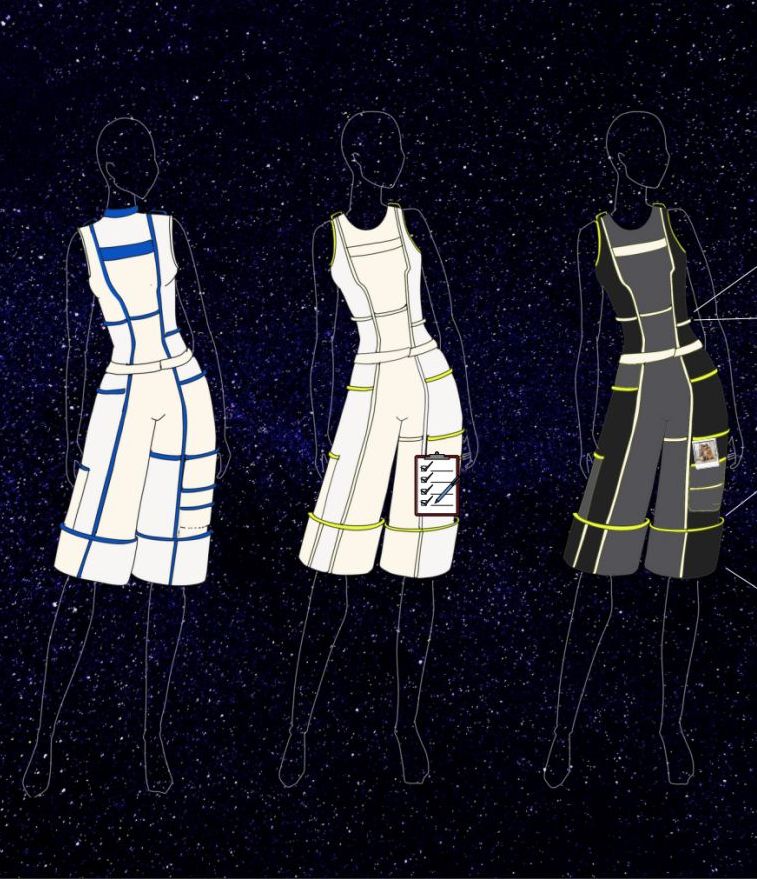 Főiskolás hallgatók terveznek öltözékeket az Artemisz-misszió űrhajósainak