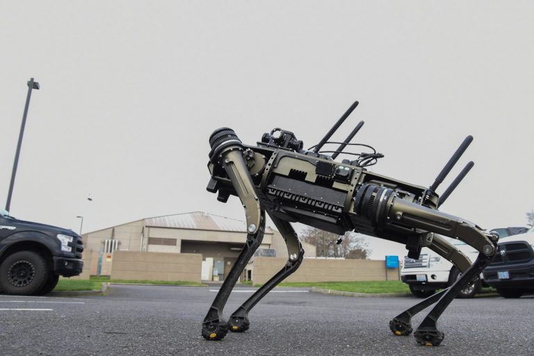 A Ghost Robotics robotját elrettentésre is szánják az egyik amerikai Légi Nemzeti Gárda bázisán