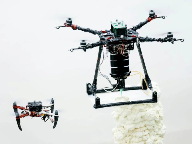 A levegőből, drónrajok segítségével nyomtatna épületeket egy nemzetközi kutatócsoport