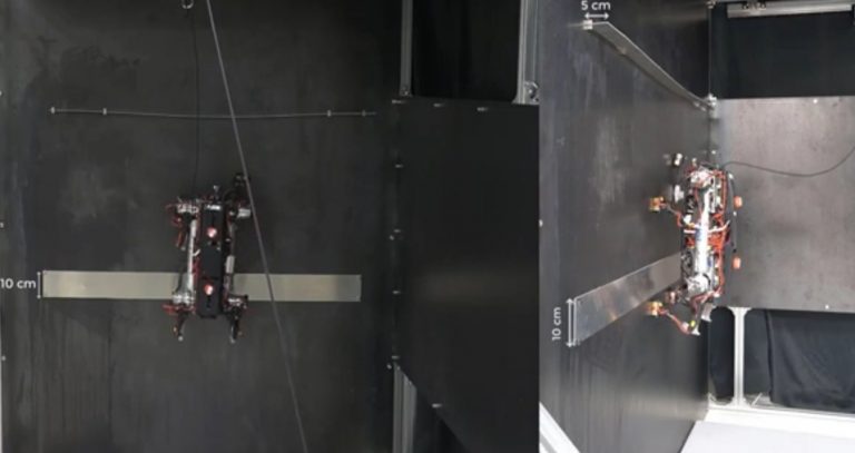 Megérkezett a mennyezeten szaladgáló robotkutya, ami dacol a gravitációval