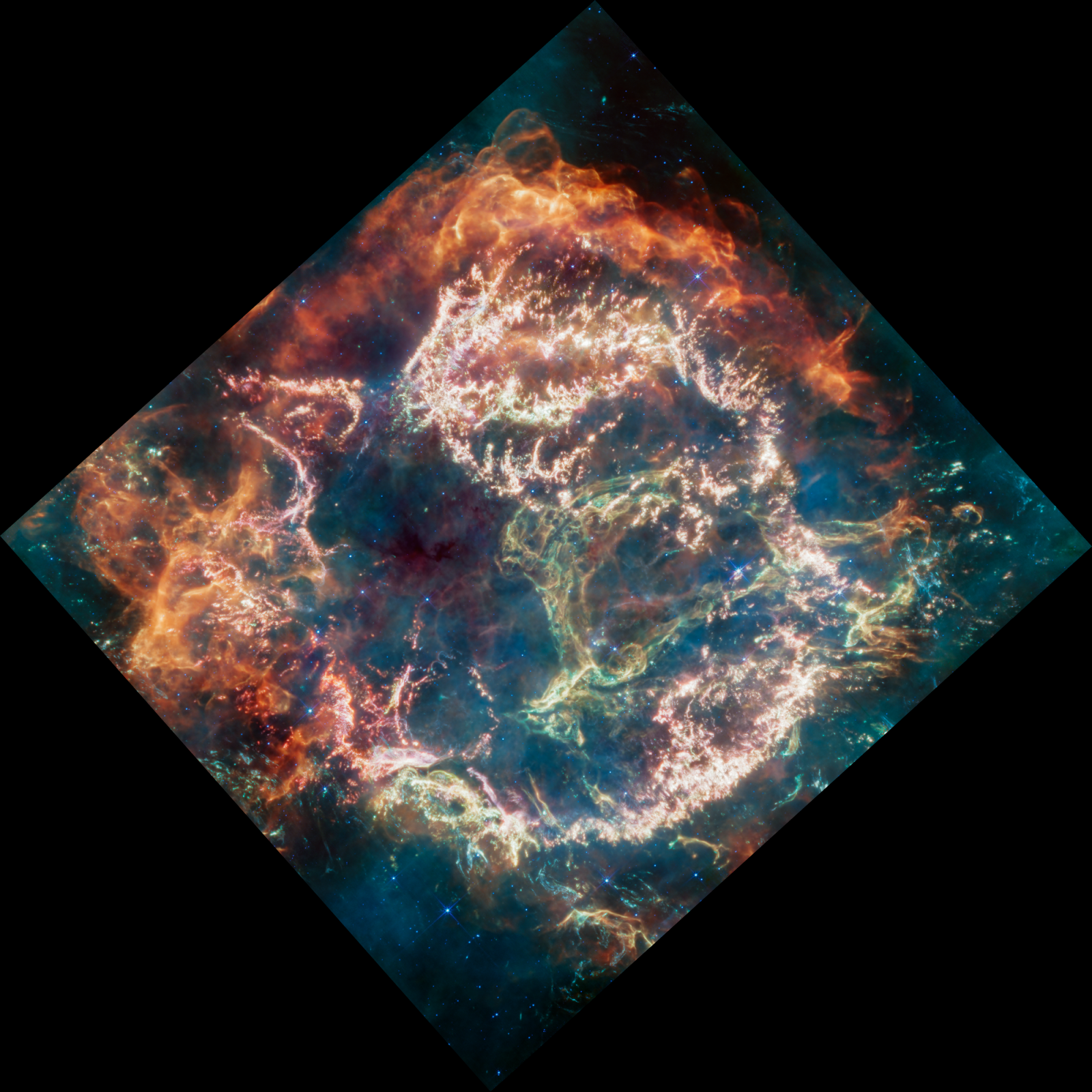 The James Webb Space Telescope captured a more detailed image of an explosion in space than the Hubble Telescope