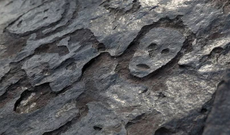 Drought has revealed ancient faces carved into rocks along the Amazon River
