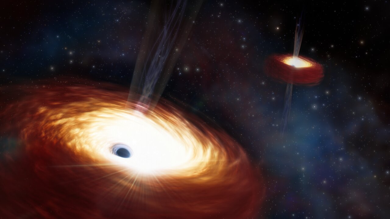 El par de agujeros negros más grande conocido hoy no puede fusionarse